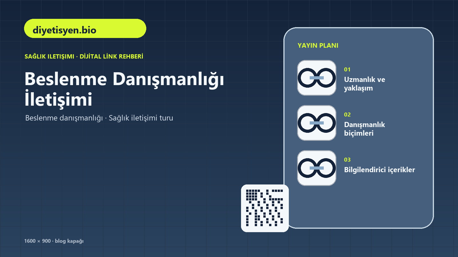 Diyetisyen sosyal medya içeriklerinin tek merkezde toplanmasını anlatan sağlık iletişimi rehberi kapağı