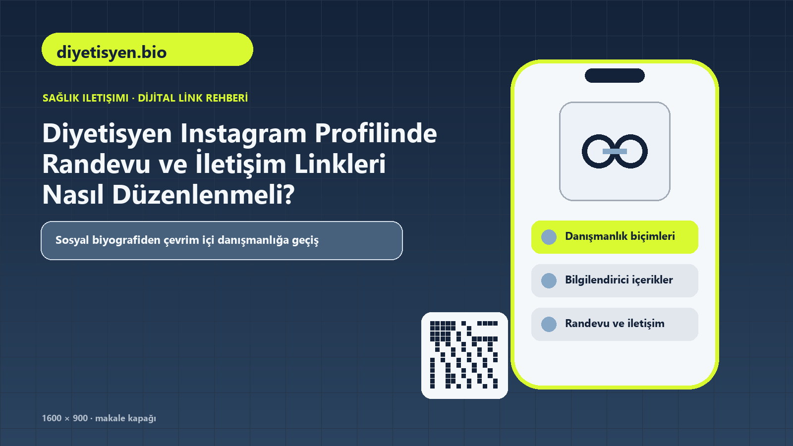Diyetisyen Instagram Profilinde Randevu ve İletişim Linkleri Nasıl Düzenlenmeli konulu diyetisyen.bio rehber kapağı